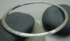 Pure Silver Textured Bangle