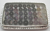 Violet and Pearl Heishi Shell Brooch