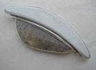Quartz Bone Brooch