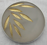 Gold Leaf Brooch