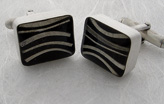 Silver Stripe Cufflinks