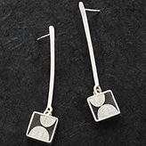 Silver Tail Hook Earrings