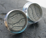 Ink Wave Earrings