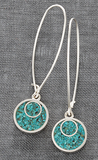 Turquoise Granule Earrings