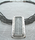Pressed Silver Leaf Necklace