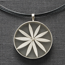 Silver Petal Pendant