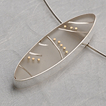 Gold and Silver Pendant