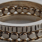Silver Bead Series Rings